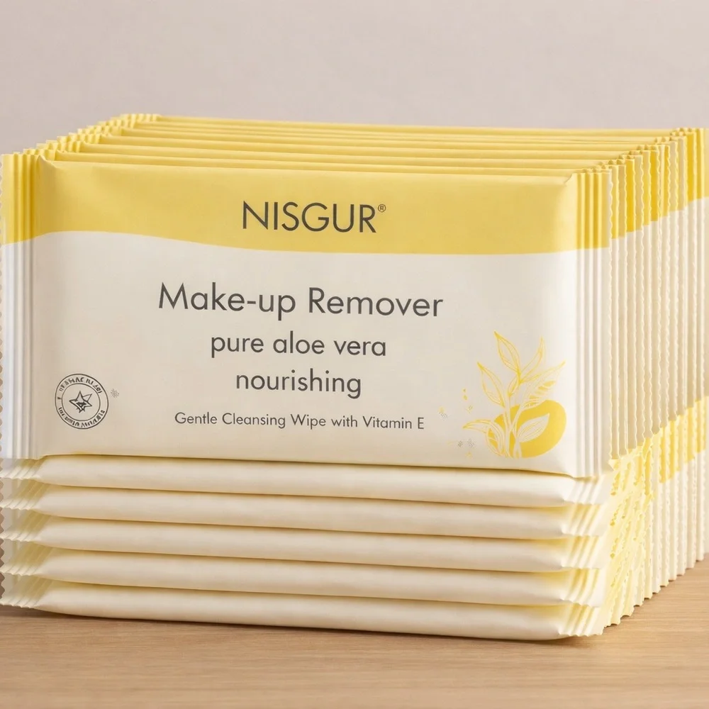 Aloe Vera Facial Wipes (50 ct) | Individually Wrapped | Bulk Travel Wip - Picture 4 of 5